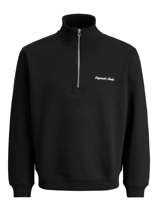 Jack & Jones Junior Jack & Jones Junior Sweater majica 'JORNorrebro'  crna / bijela