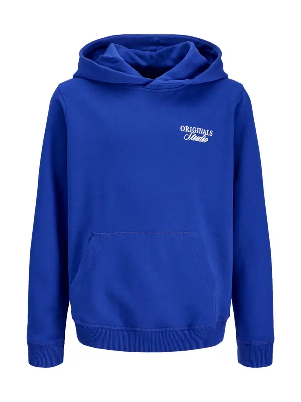 Jack & Jones Junior Jack & Jones Junior Sweater majica 'JORNORREBRO'  plava / bijela