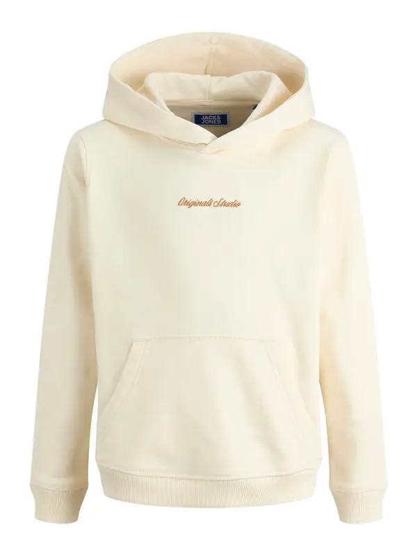 Jack & Jones Junior Jack & Jones Junior Sweater majica 'JORNORREBRO'  višnja / vuneno bijela