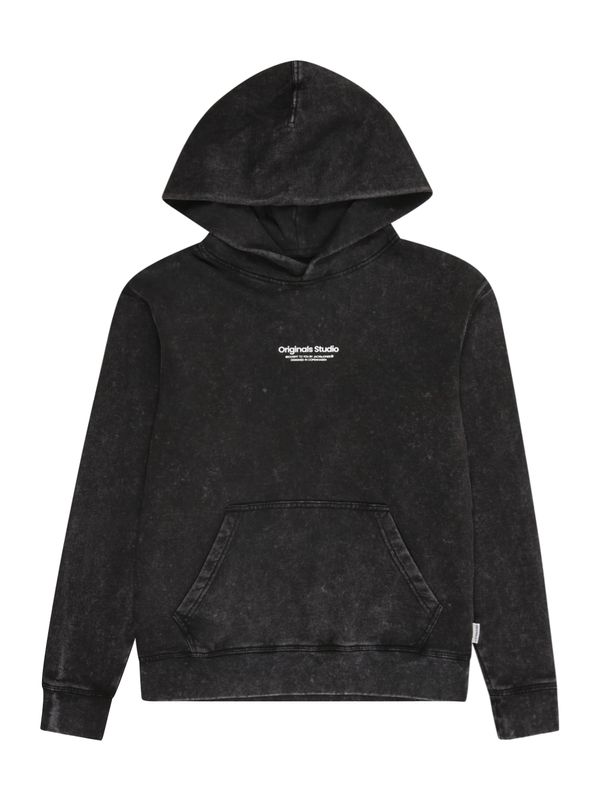 Jack & Jones Junior Jack & Jones Junior Sweater majica 'JORVESTERBRO'  crna / bijela