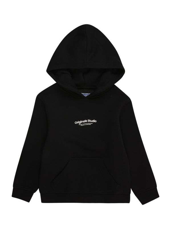 Jack & Jones Junior Jack & Jones Junior Sweater majica 'JORVESTERBRO'  crna / bijela