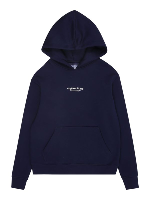 Jack & Jones Junior Jack & Jones Junior Sweater majica 'JORVesterbro'  plava / bijela