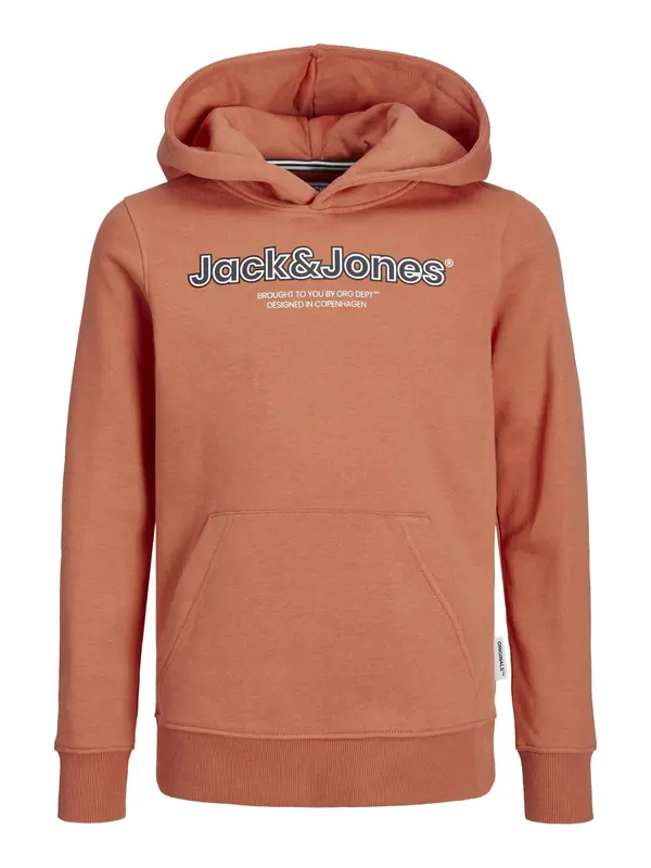 Jack & Jones Junior Jack & Jones Junior Sweater majica 'Lakewood'  ciglasto crvena / crna / bijela
