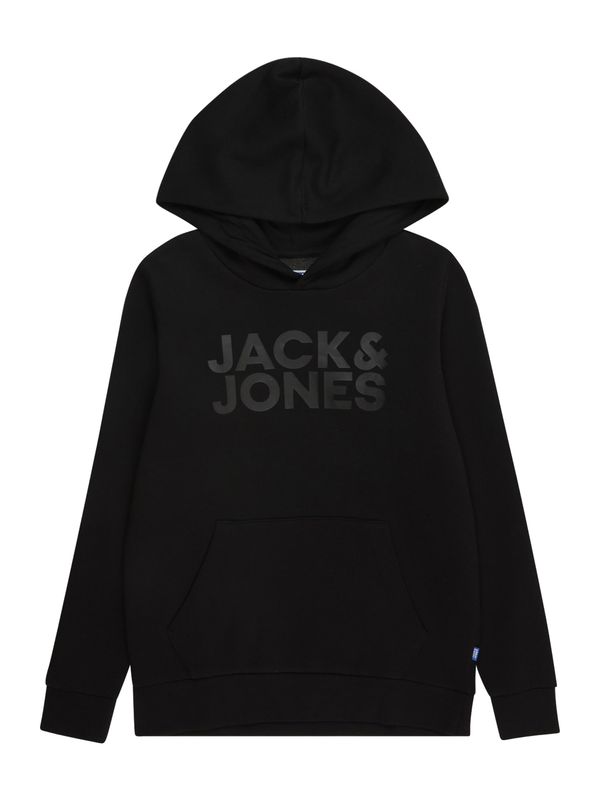 Jack & Jones Junior Jack & Jones Junior Sweater majica  tamo siva / crna