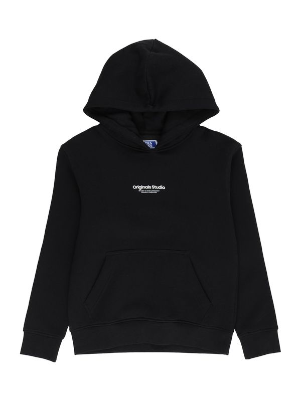 Jack & Jones Junior Jack & Jones Junior Sweater majica 'Vesterbro'  crna / bijela