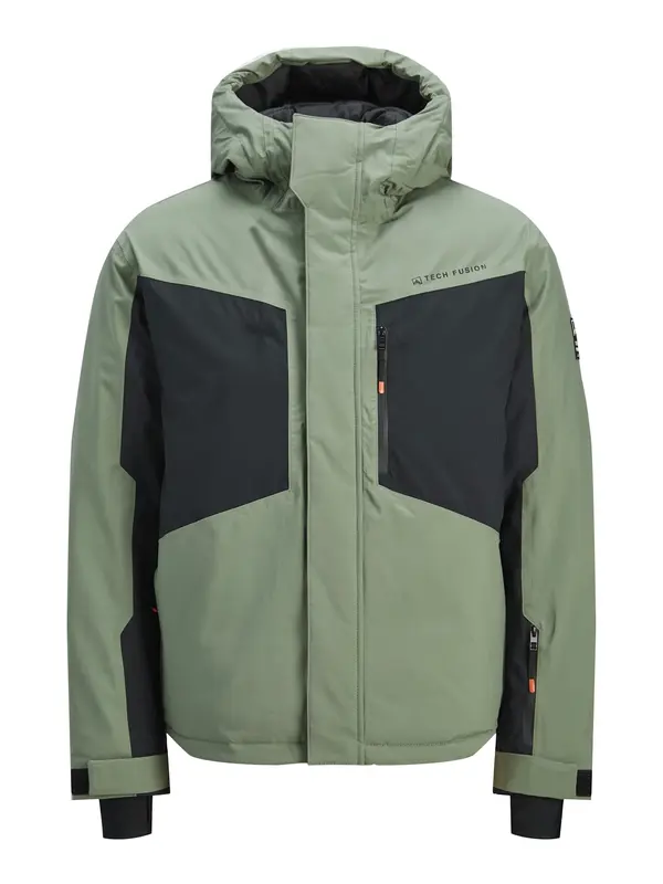 Jack & Jones Junior Jack & Jones Junior Zimska jakna 'Alpes Ski'  zelena / crna
