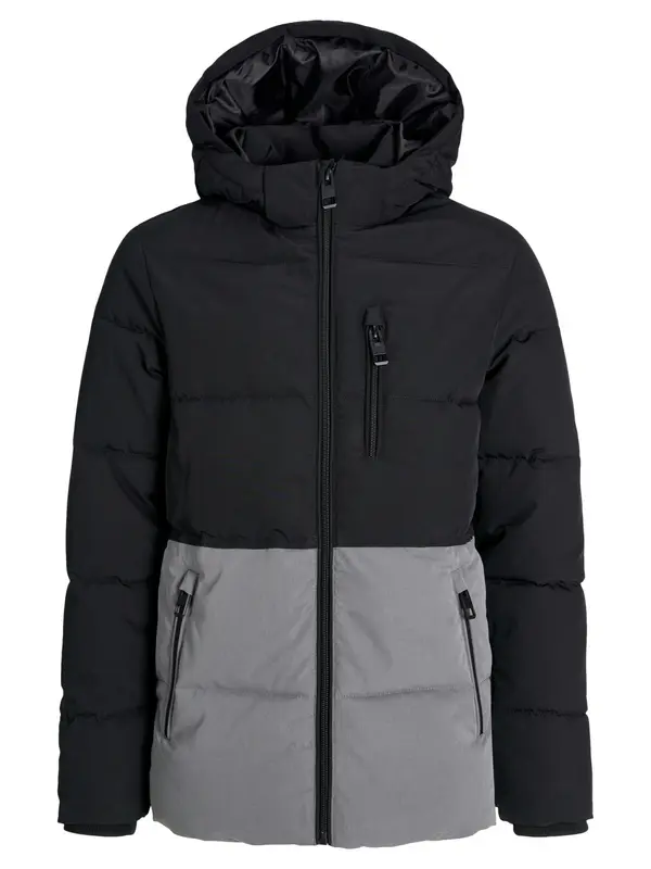 Jack & Jones Junior Jack & Jones Junior Zimska jakna 'Owen'  siva / crna