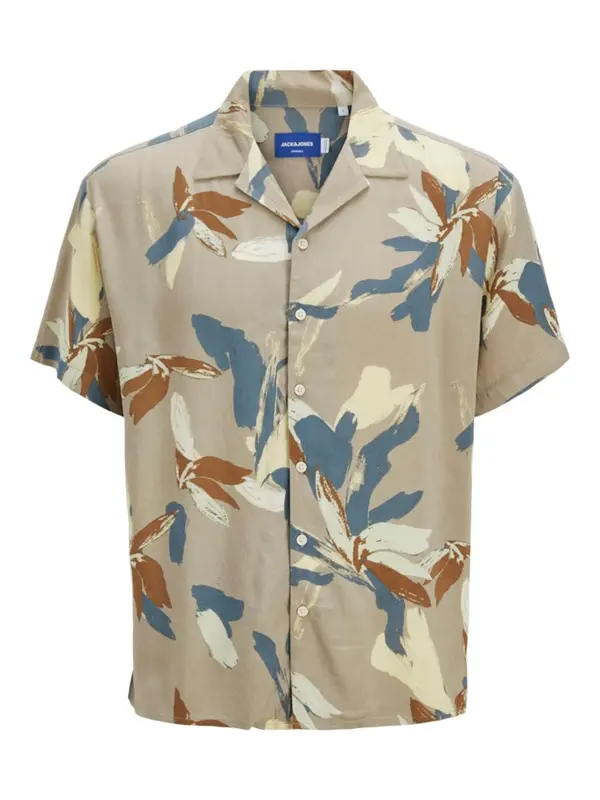 JACK & JONES JACK & JONES Košulja  bež / plava / smeđa / taupe siva