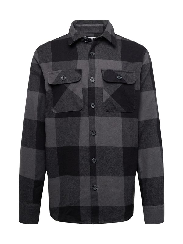 JACK & JONES JACK & JONES Košulja 'Edarren'  antracit siva / tamo siva