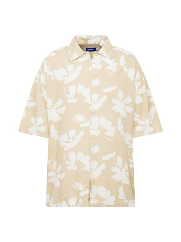 JACK & JONES JACK & JONES Košulja 'FARO'  cappuccino / bijela