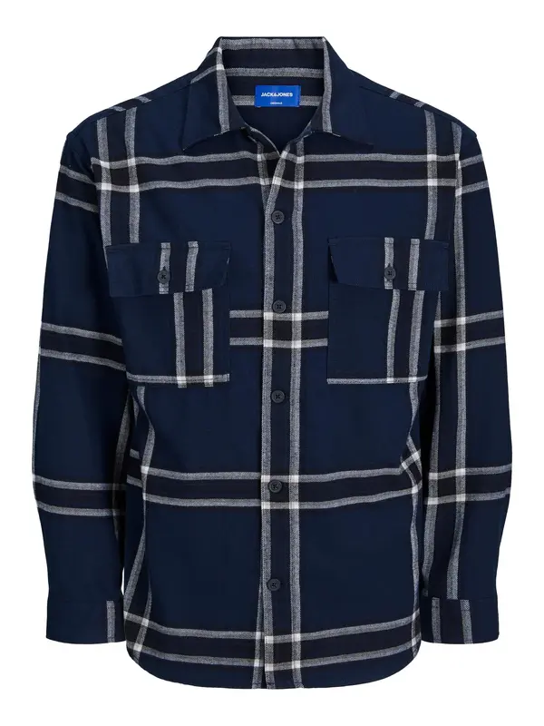 JACK & JONES JACK & JONES Košulja 'FRI'  mornarsko plava / noćno plava / bijela