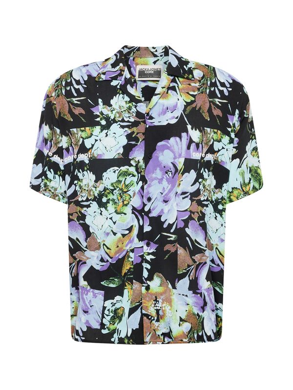 JACK & JONES JACK & JONES Košulja 'JEFF ROTARY'  tirkiz / smeđa / zelena / ljubičasta