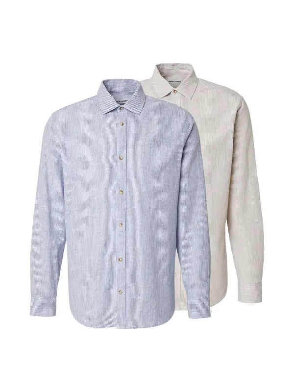 JACK & JONES JACK & JONES Košulja 'JJESUMMER'  bež / plava / bijela