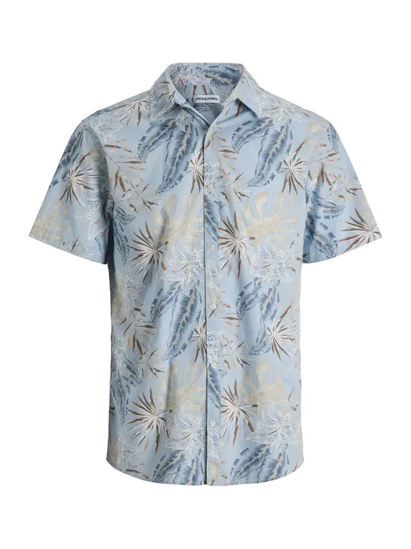 JACK & JONES JACK & JONES Košulja 'JJHonolulu'  bež / morsko plava / nebesko plava / smeđa
