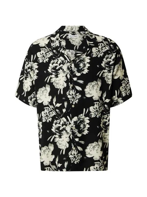 JACK & JONES JACK & JONES Košulja 'JJJEFF'  ecru/prljavo bijela / svijetlosiva / crna