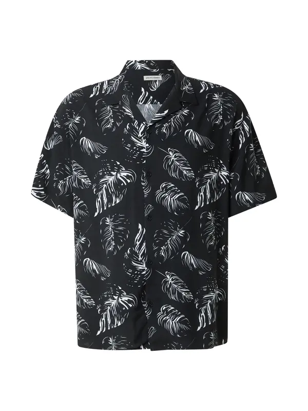 JACK & JONES JACK & JONES Košulja 'JJROX'  crna / bijela