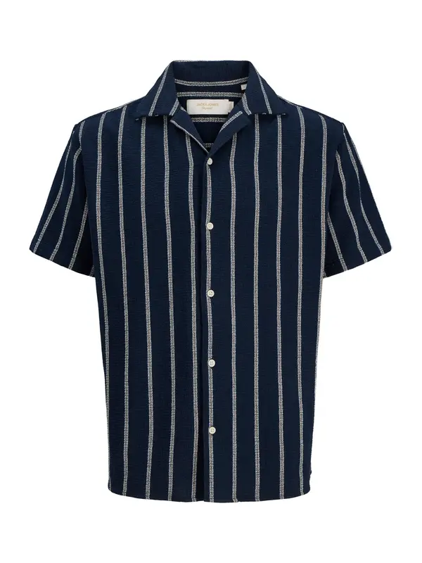 JACK & JONES JACK & JONES Košulja 'JORCOBA'  noćno plava / bijela