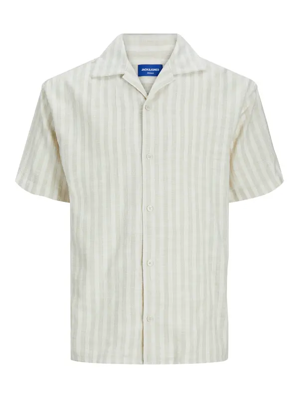 JACK & JONES JACK & JONES Košulja 'JORCoba'  sivkasto bež / bijela