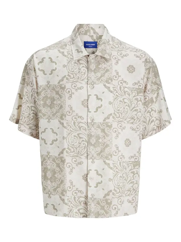 JACK & JONES JACK & JONES Košulja 'JORHYDRA'  bež / boja pijeska / rosé
