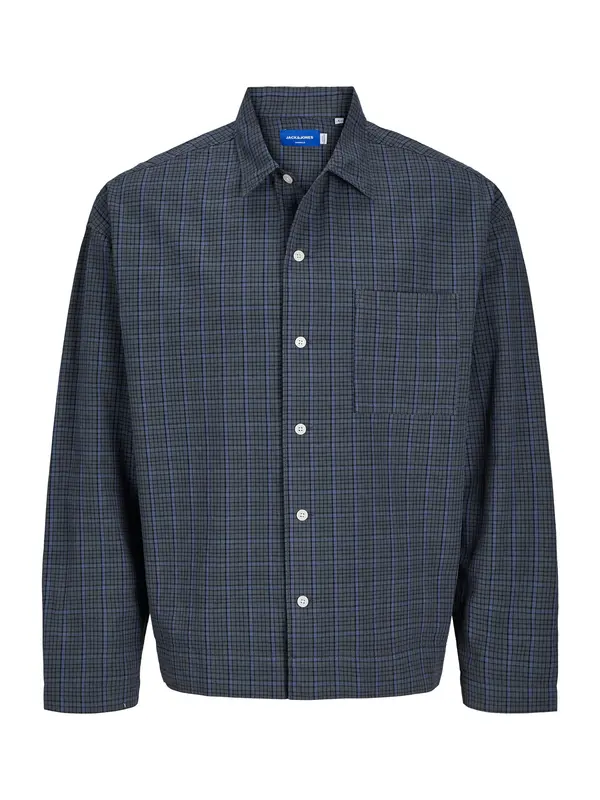 JACK & JONES JACK & JONES Košulja 'JORROXBURY'  azur / siva / crna