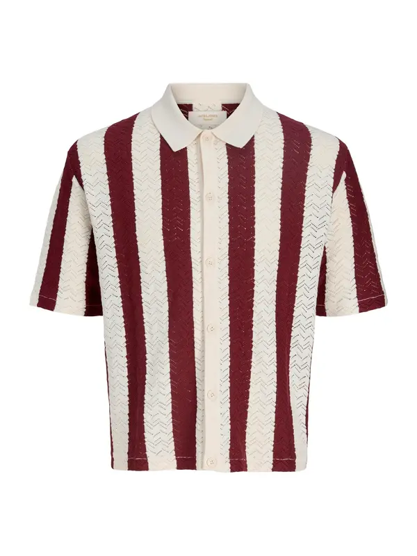 JACK & JONES JACK & JONES Košulja 'JORTyler'  boja pijeska / bordo