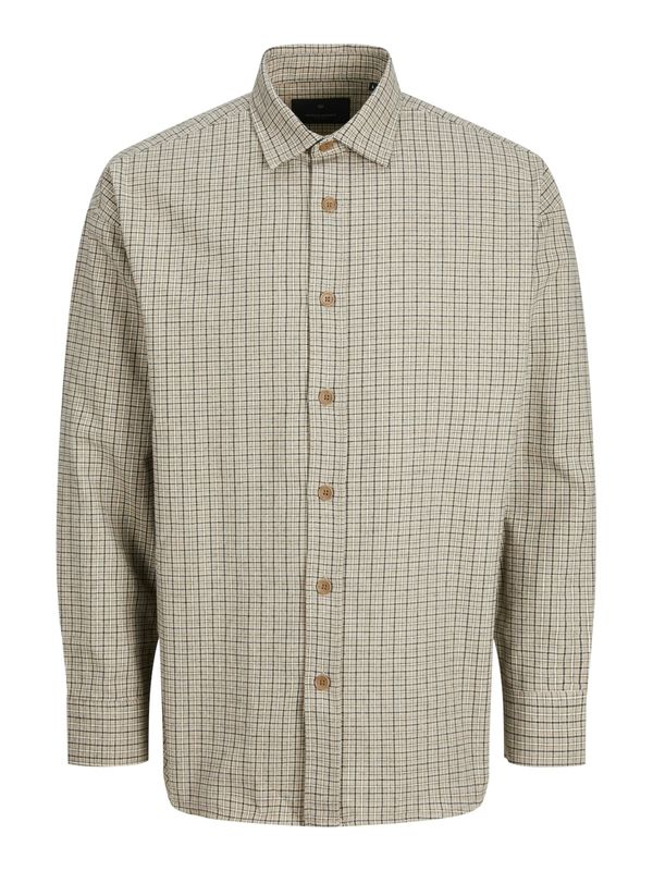 JACK & JONES JACK & JONES Košulja 'JPRBLABRADFORT'  bež siva / crna / bijela