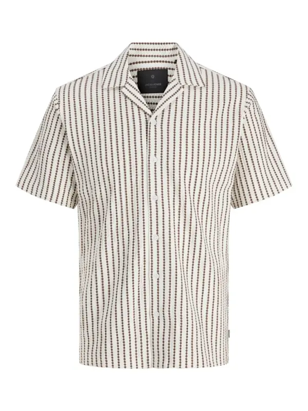 JACK & JONES JACK & JONES Košulja 'JPRBLADOUGLAS'  smeđa / bijela