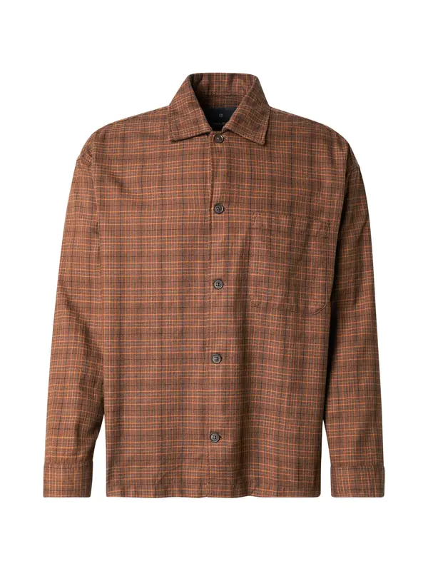 JACK & JONES JACK & JONES Košulja 'JPRBLAMADISON'  karamela / tamno smeđa / bijela
