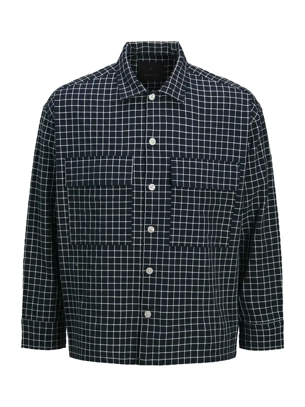 JACK & JONES JACK & JONES Košulja 'JPRBLATRAVIS'  noćno plava / bijela