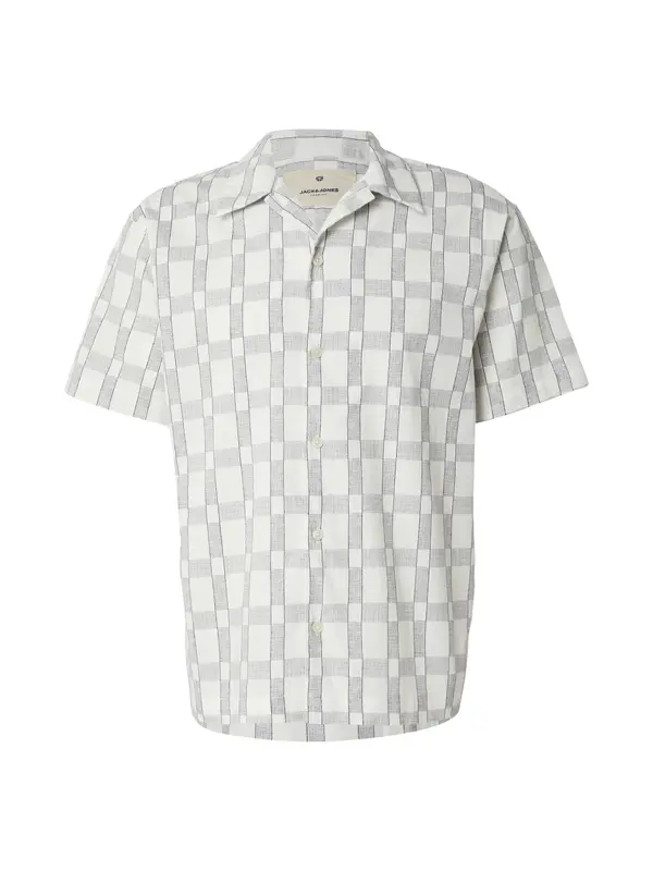JACK & JONES JACK & JONES Košulja 'JPRBLUKEVIN'  morsko plava / svijetlosiva