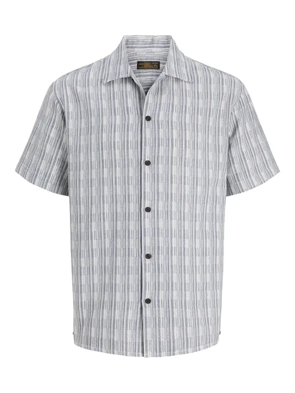 JACK & JONES JACK & JONES Košulja 'JPRBLUTIAGO'  tamno plava / siva / prljavo bijela