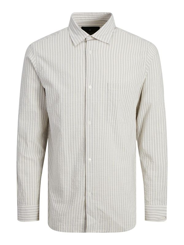JACK & JONES JACK & JONES Košulja 'PHOENIX'  tamo siva / bijela