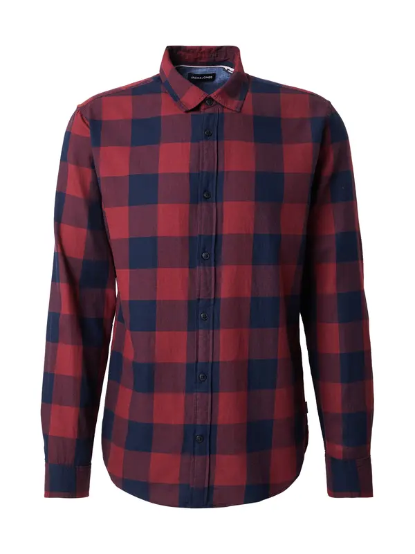 JACK & JONES JACK & JONES Košulja  tamno plava / boja vina