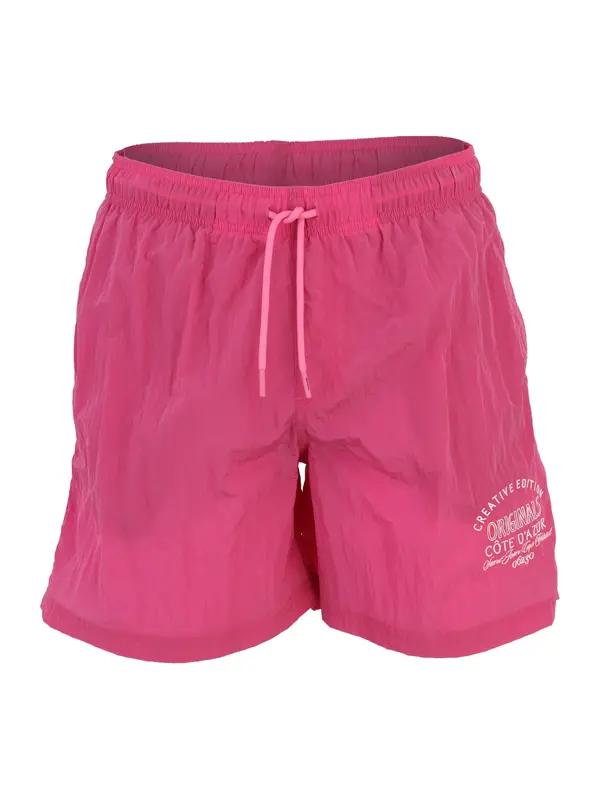 JACK & JONES JACK & JONES Kupaće hlače 'JPSTKAUAI ELECTRIC'  roza / bijela