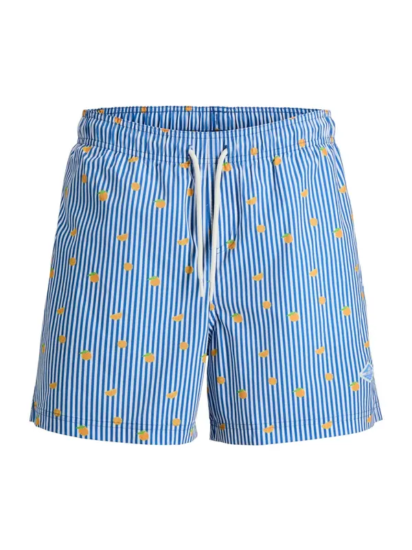 JACK & JONES JACK & JONES Kupaće hlače 'JPSTMAUI BREEZE'  azur / svijetlozelena / narančasta / bijela