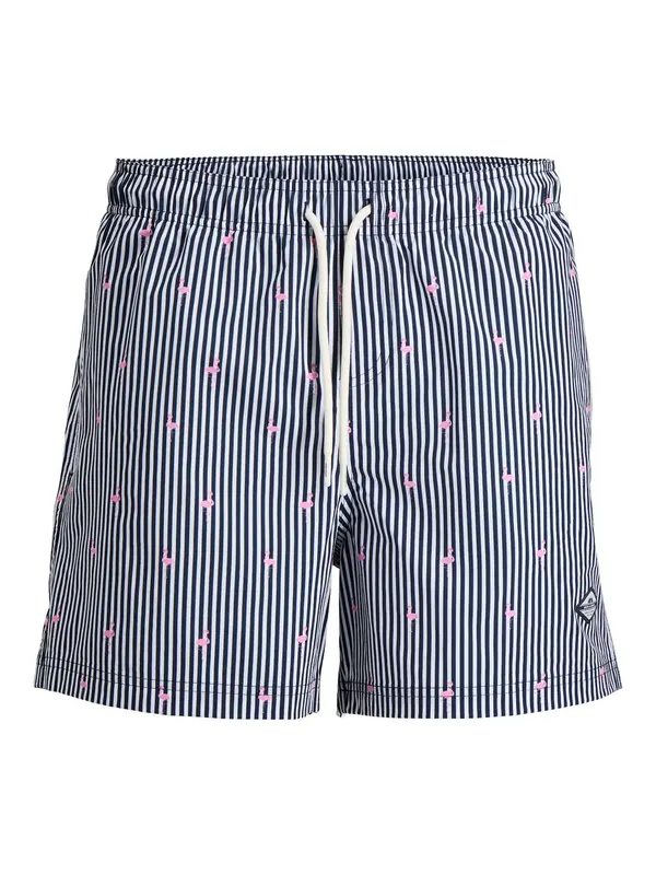 JACK & JONES JACK & JONES Kupaće hlače 'JPSTMaui Breeze'  mornarsko plava / roza / bijela