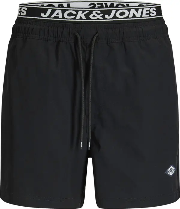 JACK & JONES JACK & JONES Kupaće hlače 'JPSTMAUI'  crna / bijela