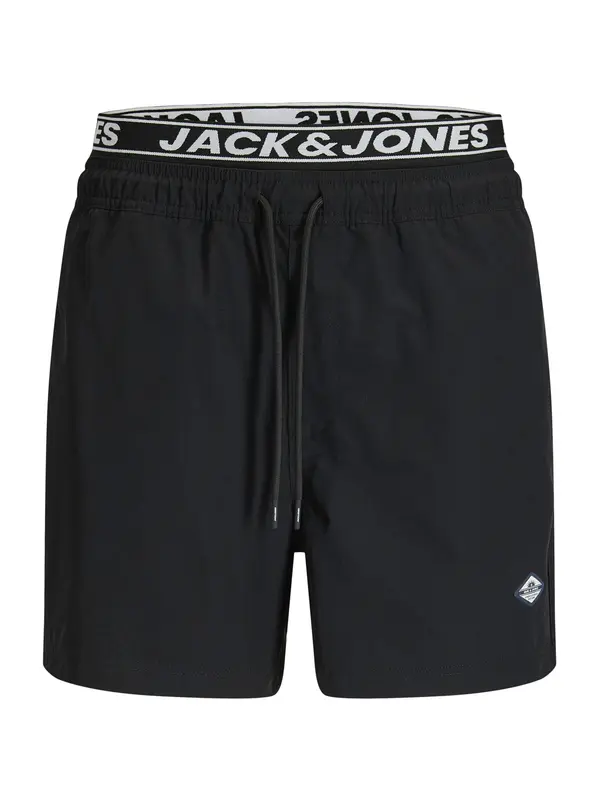 JACK & JONES JACK & JONES Kupaće hlače 'JPSTMaui'  crna / bijela