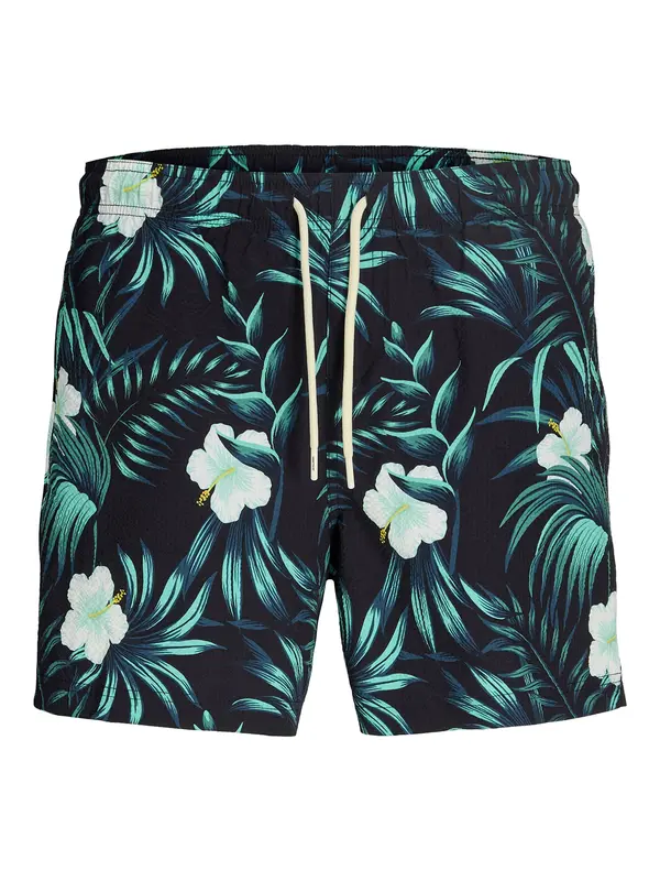 JACK & JONES JACK & JONES Kupaće hlače 'JPSTMAUI FLOWER'  mornarsko plava / tirkiz / crna