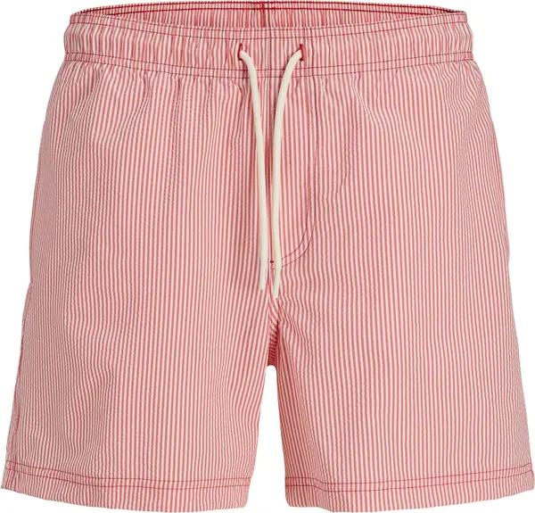 JACK & JONES JACK & JONES Kupaće hlače 'JPSTMAUI OCEAN'  crvena / bijela