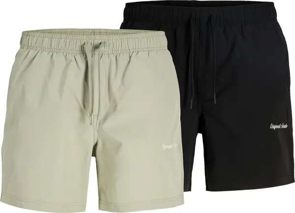 JACK & JONES JACK & JONES Kupaće hlače 'JPSTMAUI'  sivkasto zelena / crna