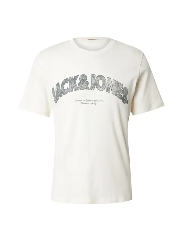 JACK & JONES JACK & JONES Majica 'Almeria'  sivkasto plava / safirno plava / prljavo bijela