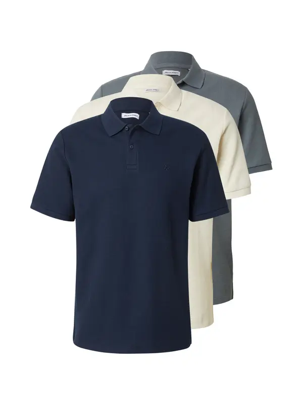 JACK & JONES JACK & JONES Majica 'AUSTIN'  noćno plava / bazalt siva / bijela