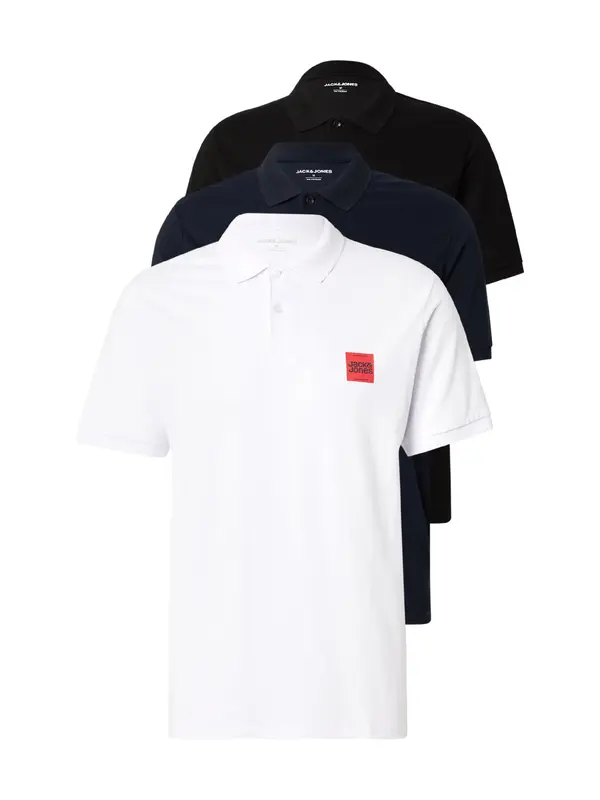 JACK & JONES JACK & JONES Majica 'Brandy'  mornarsko plava / crna / bijela