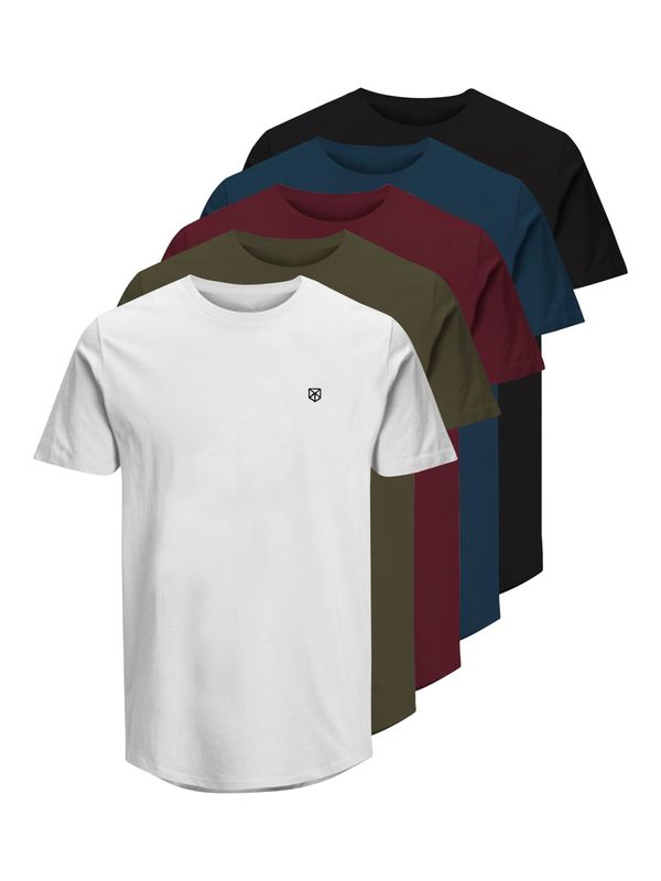 JACK & JONES JACK & JONES Majica 'Brody'  mornarsko plava / kaki / boja vina / bijela