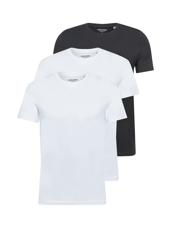 JACK & JONES JACK & JONES Majica  crna / bijela