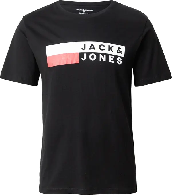 JACK & JONES JACK & JONES Majica  crvena / crna / bijela