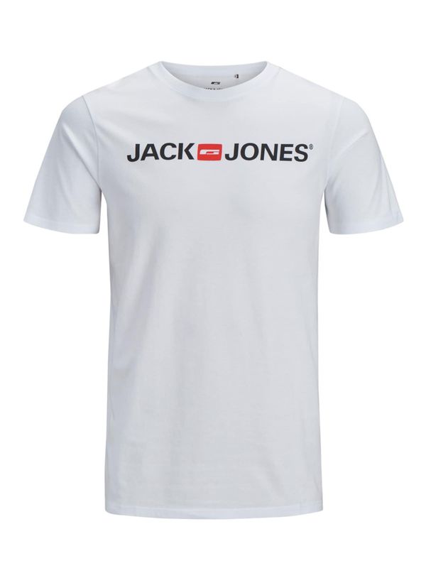 JACK & JONES JACK & JONES Majica 'Essentials'  crvena / crna / bijela
