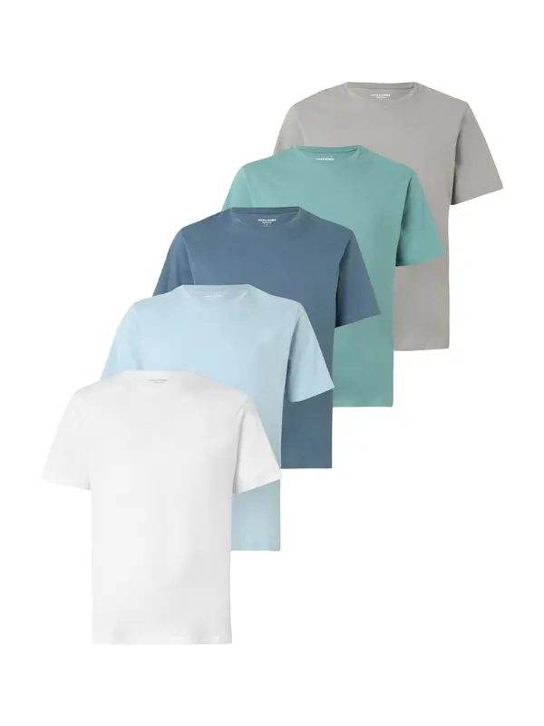 JACK & JONES JACK & JONES Majica 'Essentials'  mornarsko plava / svijetloplava / siva / bijela