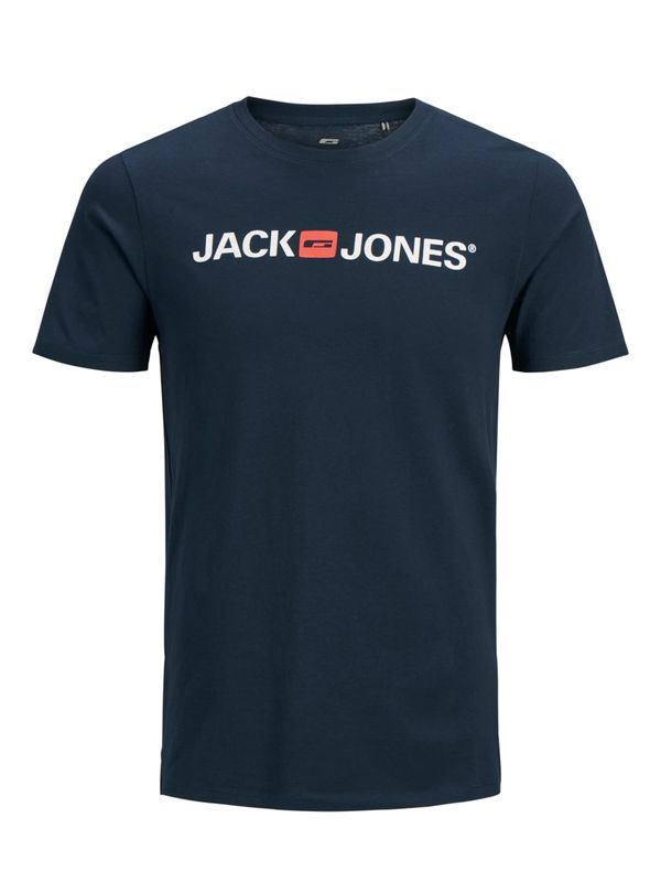 JACK & JONES JACK & JONES Majica 'Essentials'  tamno plava / pastelno crvena / bijela